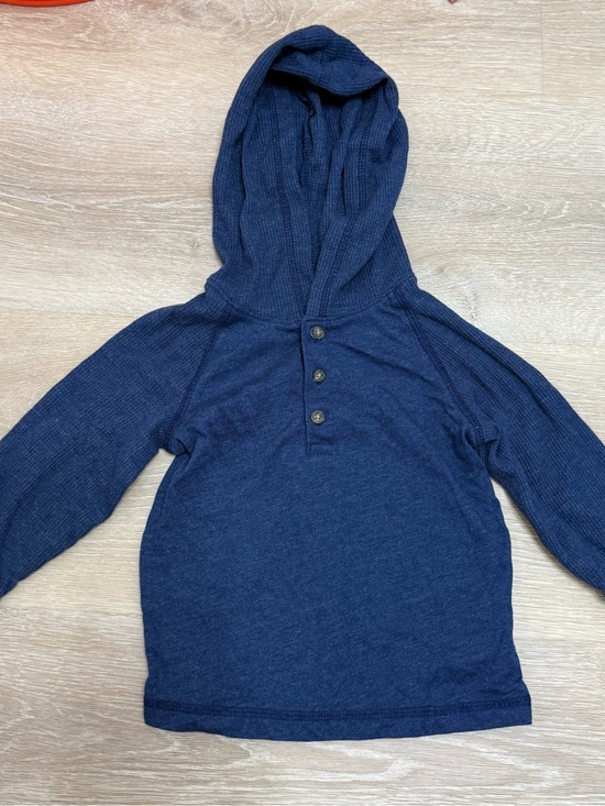 Carter's Other - Carter's Navy Hooded Henley Pullover